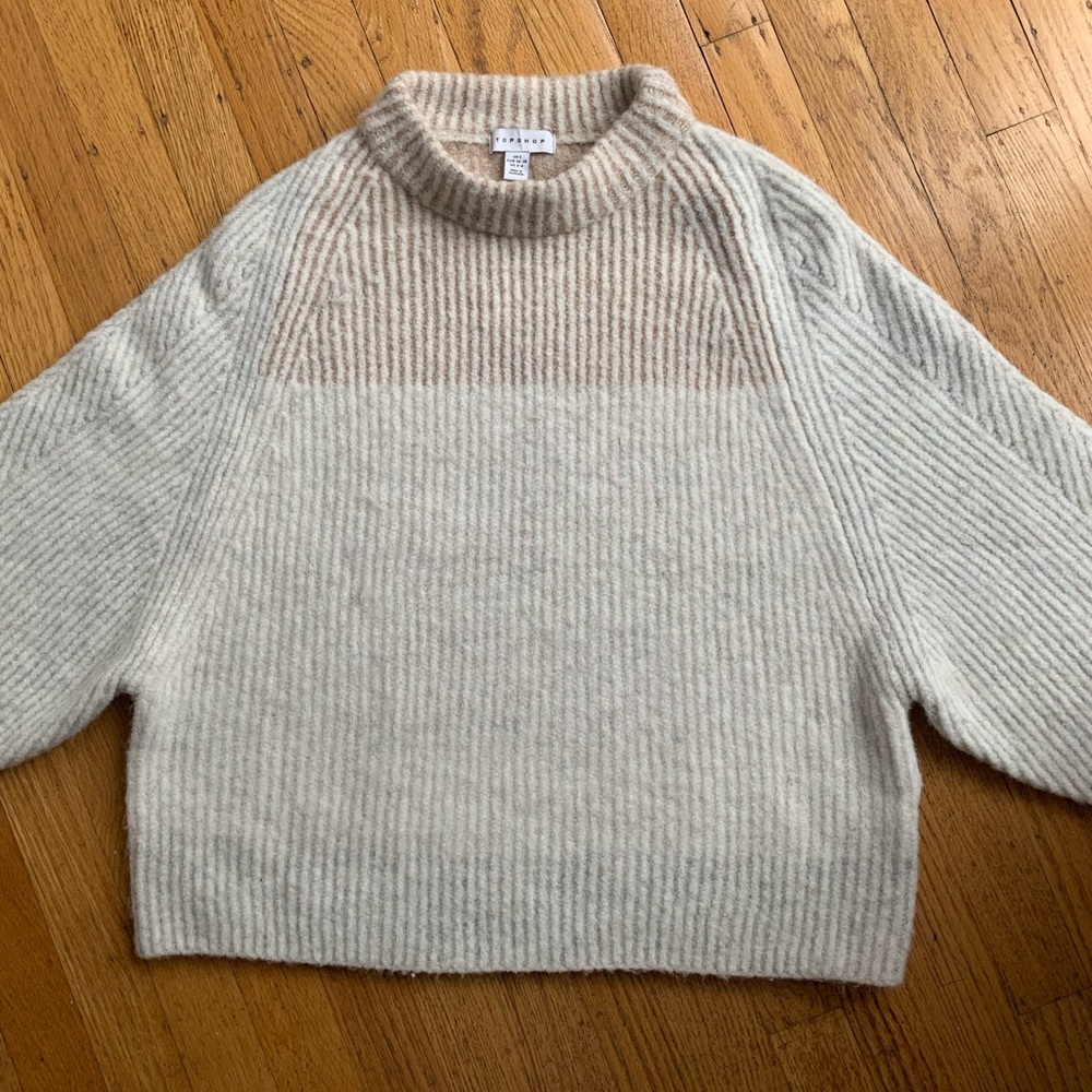 Topshop Neutral Extra Soft Knit Sweater size S